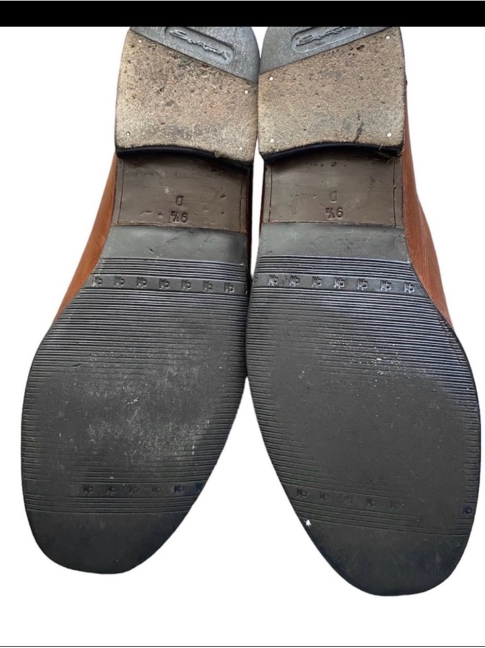 Santoni Brown Leather Loafers with Tassels - Picture 10 of 12